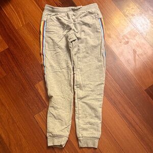 Tea Collection Gray Joggers with Colorful Side Stripes